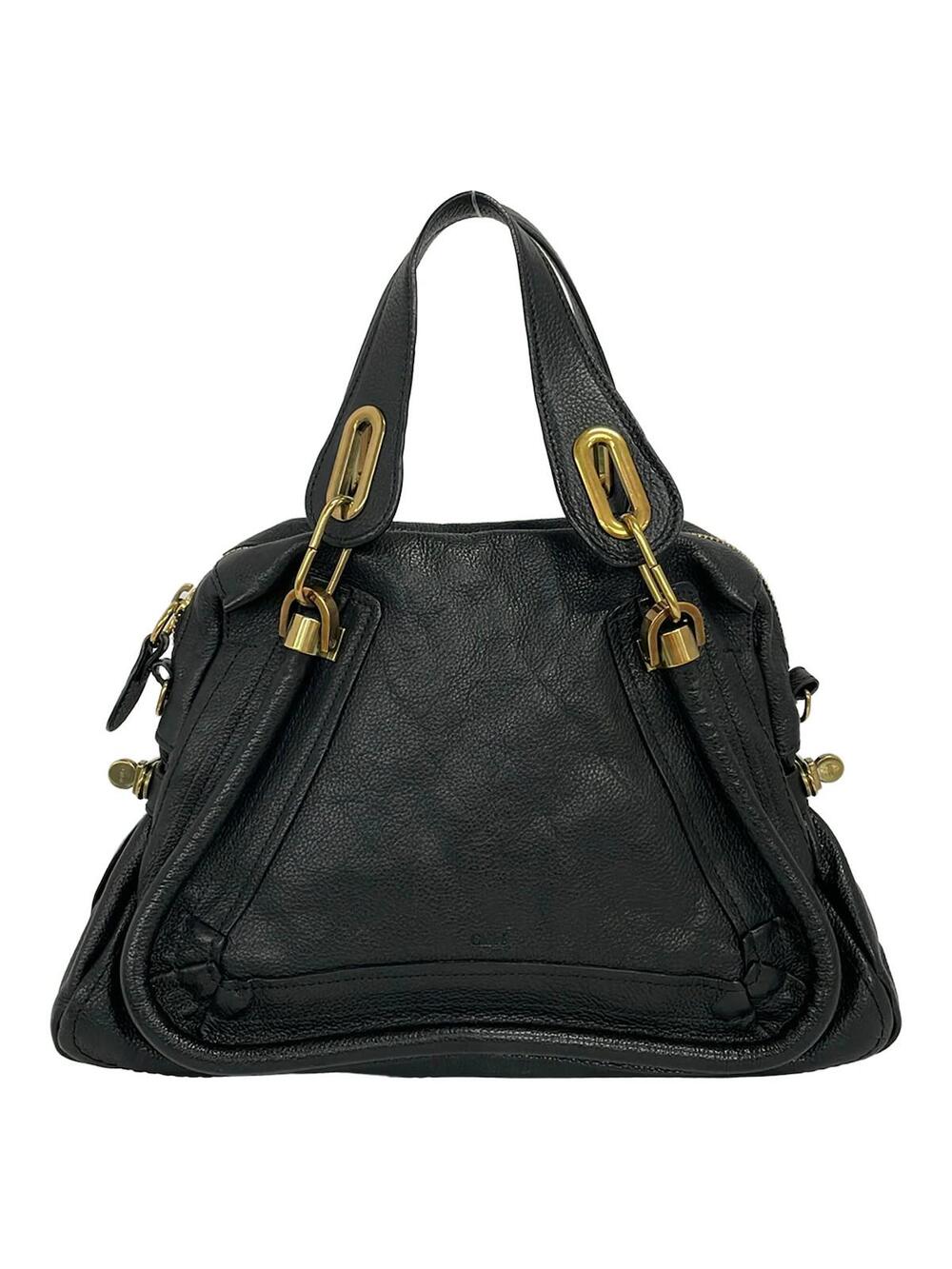 Chloe Paraty Black Leather Handbag #323995C66B